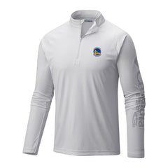 Columbia Golden State Warriors Terminal Tackle Raglan Omni-Shade Quarter-Zip Jacket White