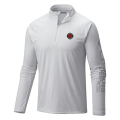 Columbia Toronto Raptors Terminal Tackle Raglan Omni-Shade Quarter-Zip Jacket White