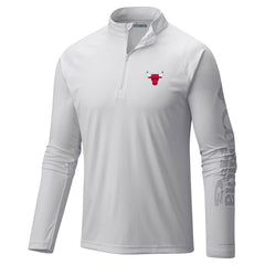 Columbia Chicago Bulls Terminal Tackle Raglan Omni-Shade Quarter-Zip Jacket White
