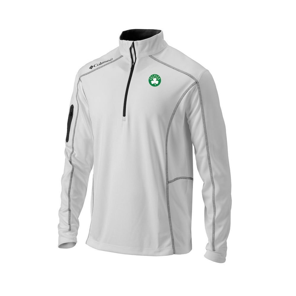 Columbia Boston Celtics Omni-Wick Shotgun Quarter-Zip Pullover White