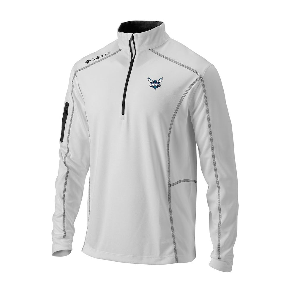Columbia Charlotte Hornets Omni-Wick Shotgun Quarter-Zip Pullover White
