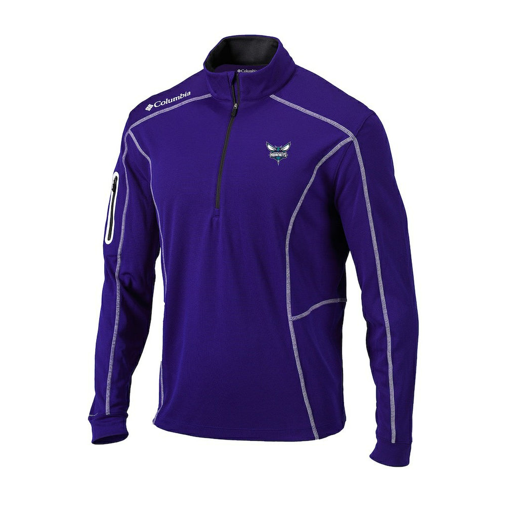 Columbia Charlotte Hornets Omni-Wick Shotgun Quarter-Zip Pullover Purple