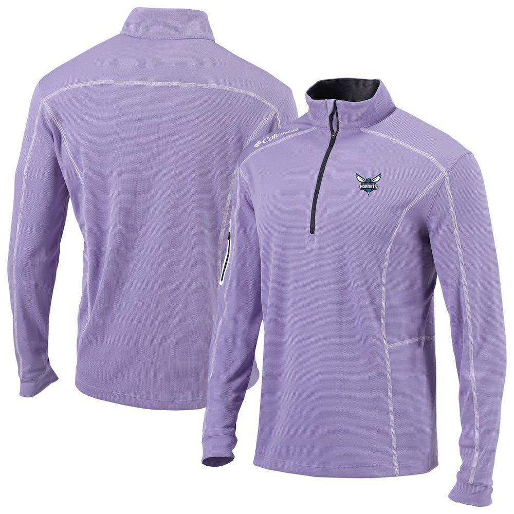 Columbia Charlotte Hornets Omni-Wick Shotgun Quarter-Zip Pullover Lavender