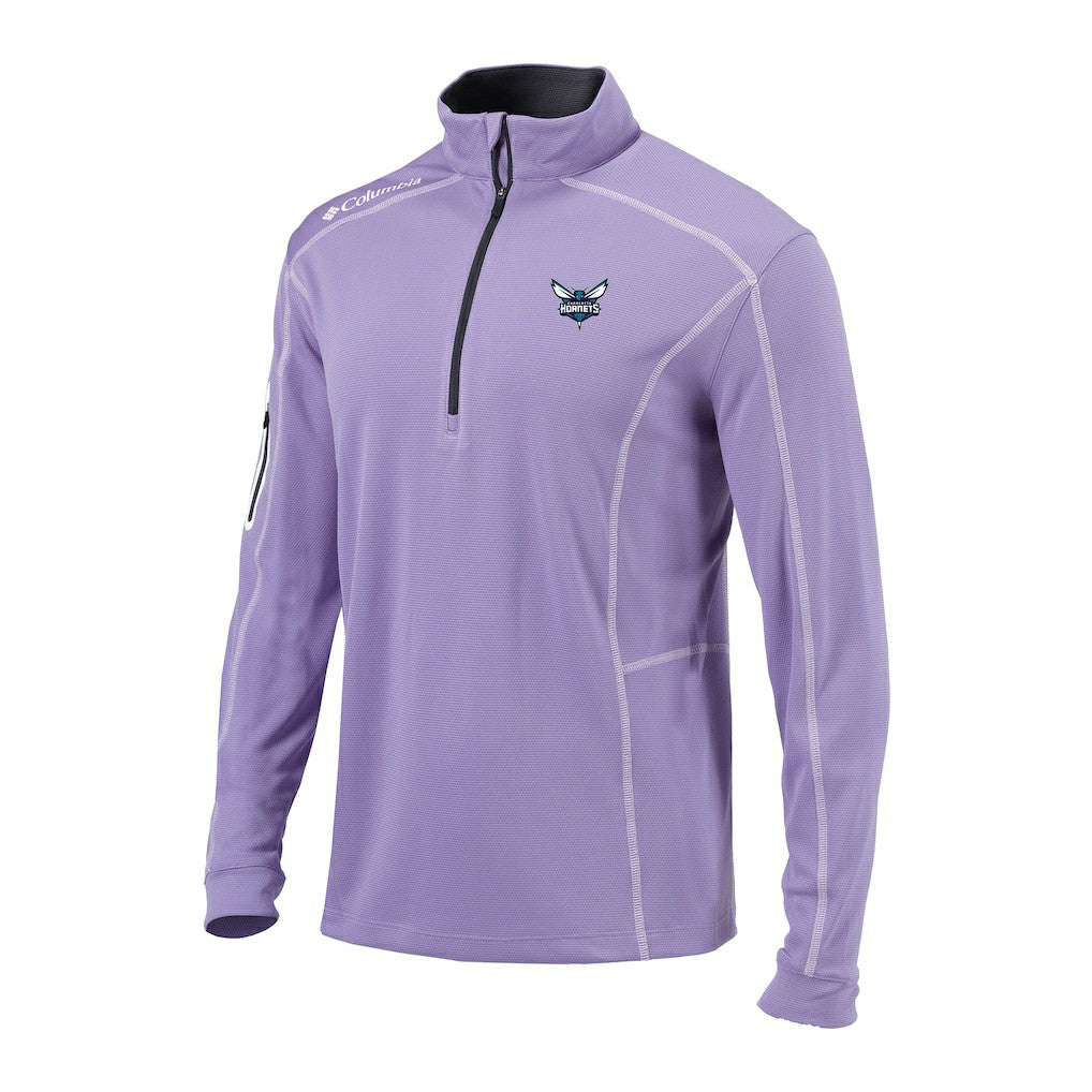 Columbia Charlotte Hornets Omni-Wick Shotgun Quarter-Zip Pullover Lavender