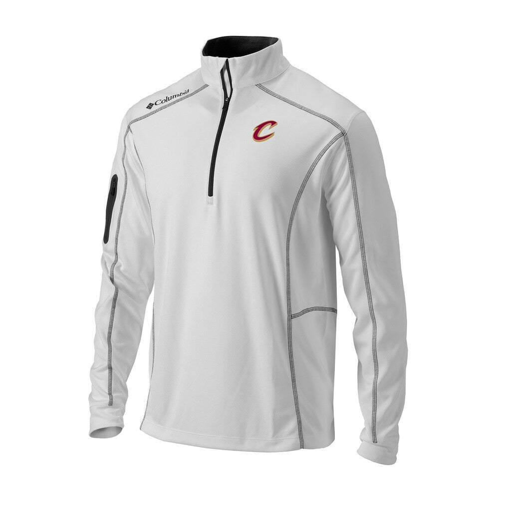 Columbia Cleveland Cavaliers Omni-Wick Shotgun Quarter-Zip Pullover White