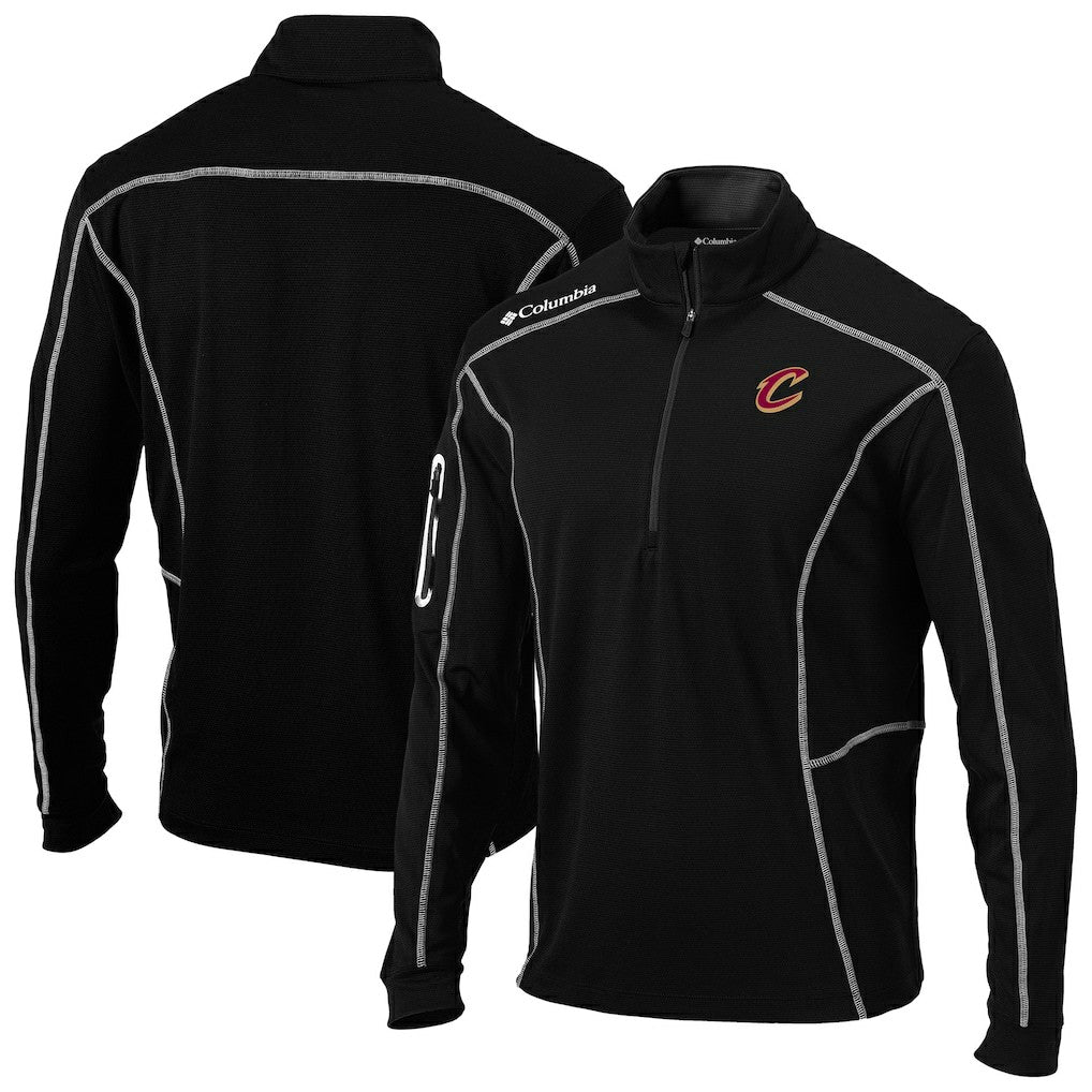 Columbia Cleveland Cavaliers Omni-Wick Shotgun Quarter-Zip Pullover Black