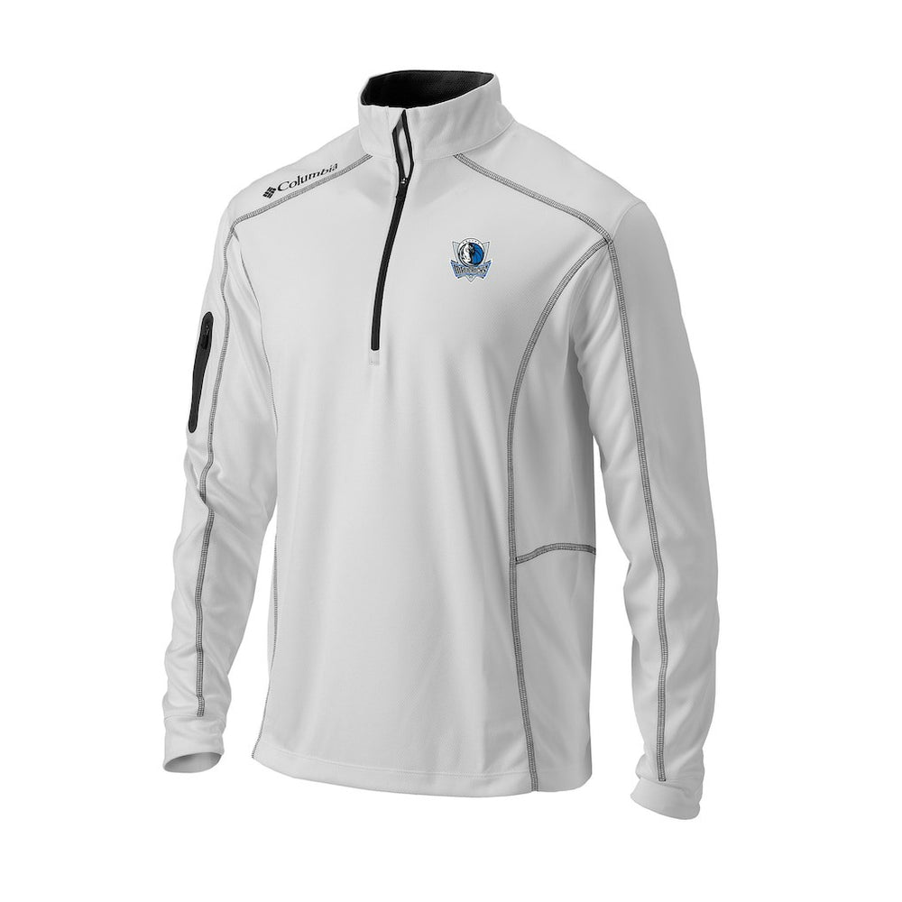 Columbia Dallas Mavericks Omni-Wick Shotgun Quarter-Zip Pullover White