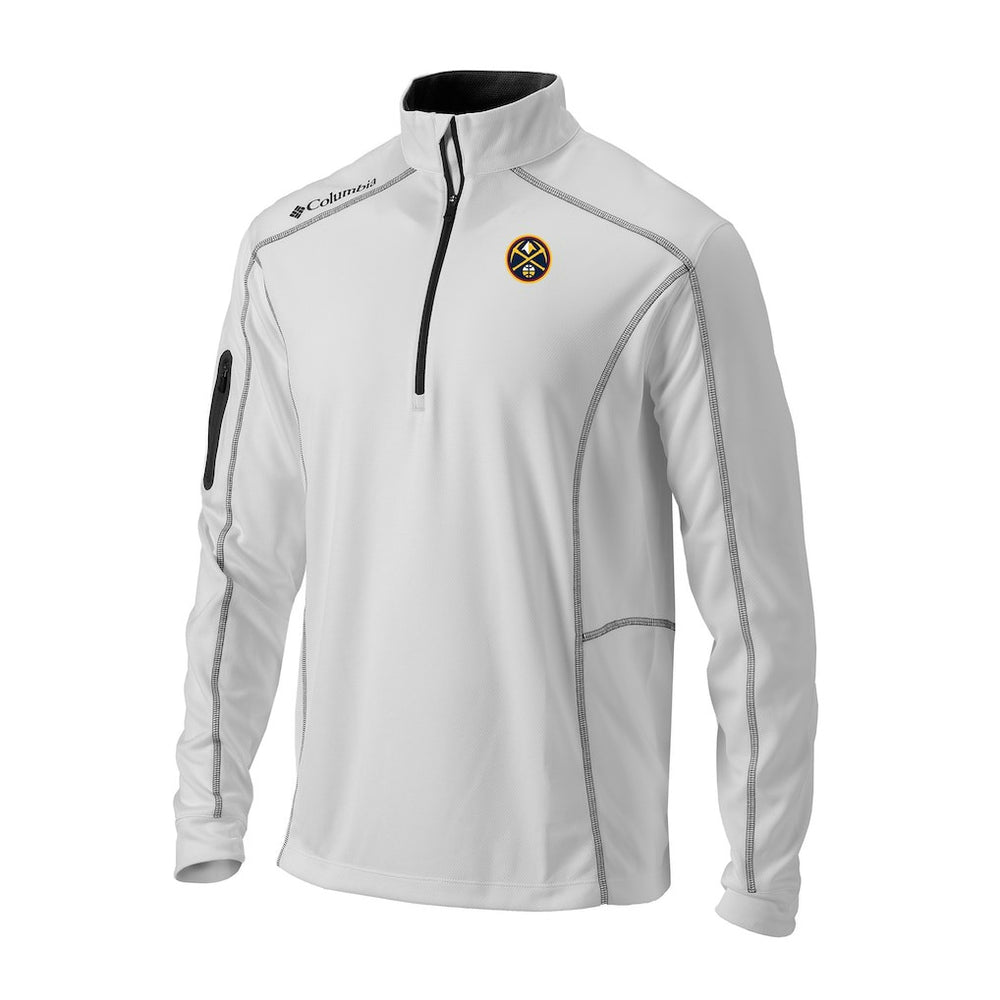 Columbia Denver Nuggets Omni-Wick Shotgun Quarter-Zip Pullover White