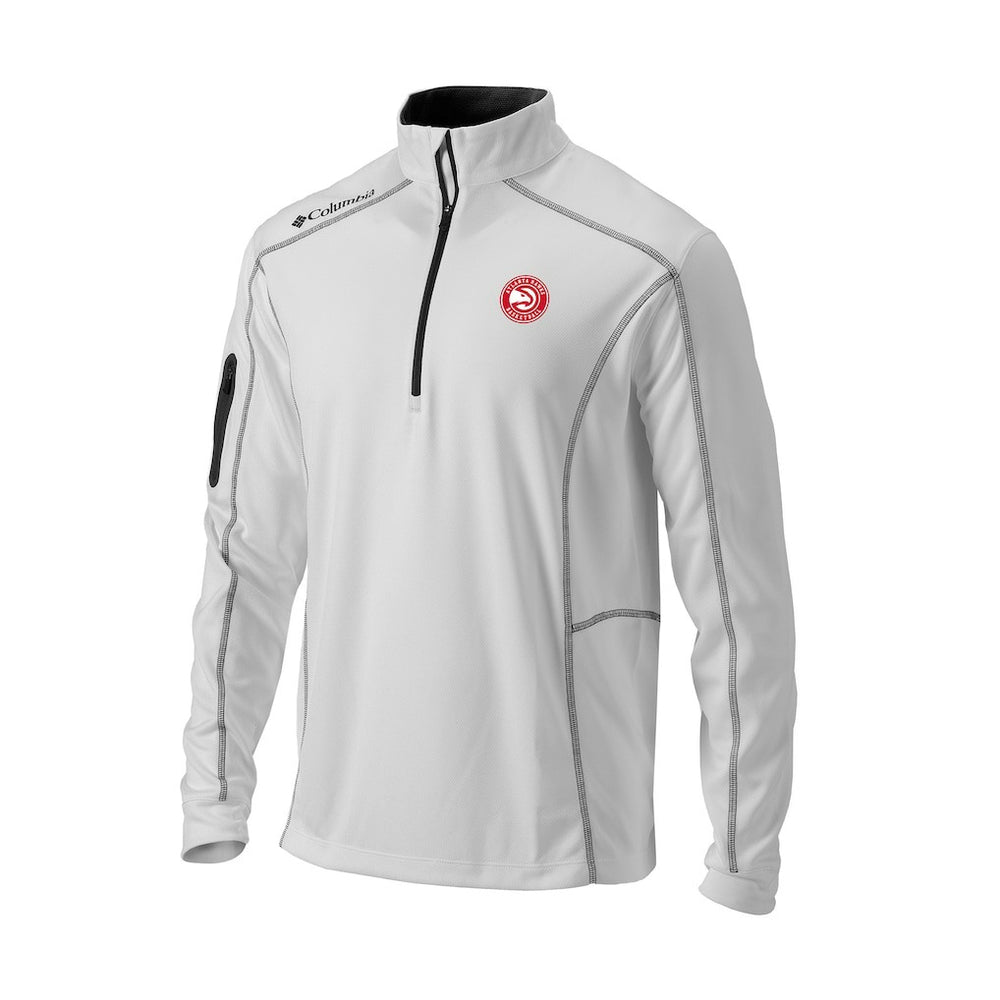 Columbia Atlanta Hawks Omni-Wick Shotgun Quarter-Zip Pullover White