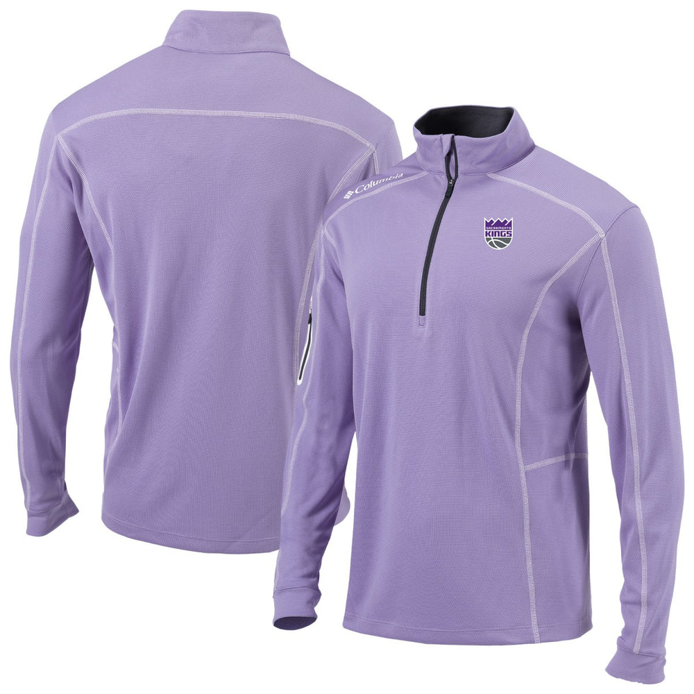 Columbia Sacramento Kings Omni-Wick Shotgun Quarter-Zip Pullover Lavender