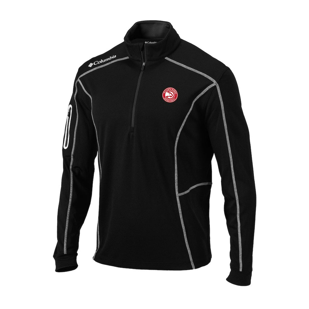 Columbia Atlanta Hawks Omni-Wick Shotgun Quarter-Zip Pullover Black