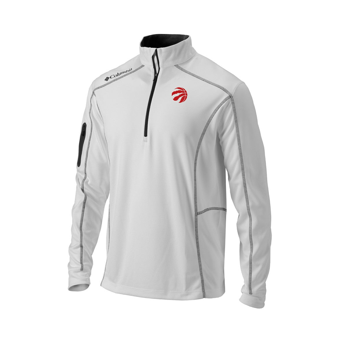 Columbia Toronto Raptors Omni-Wick Shotgun Quarter-Zip Pullover White