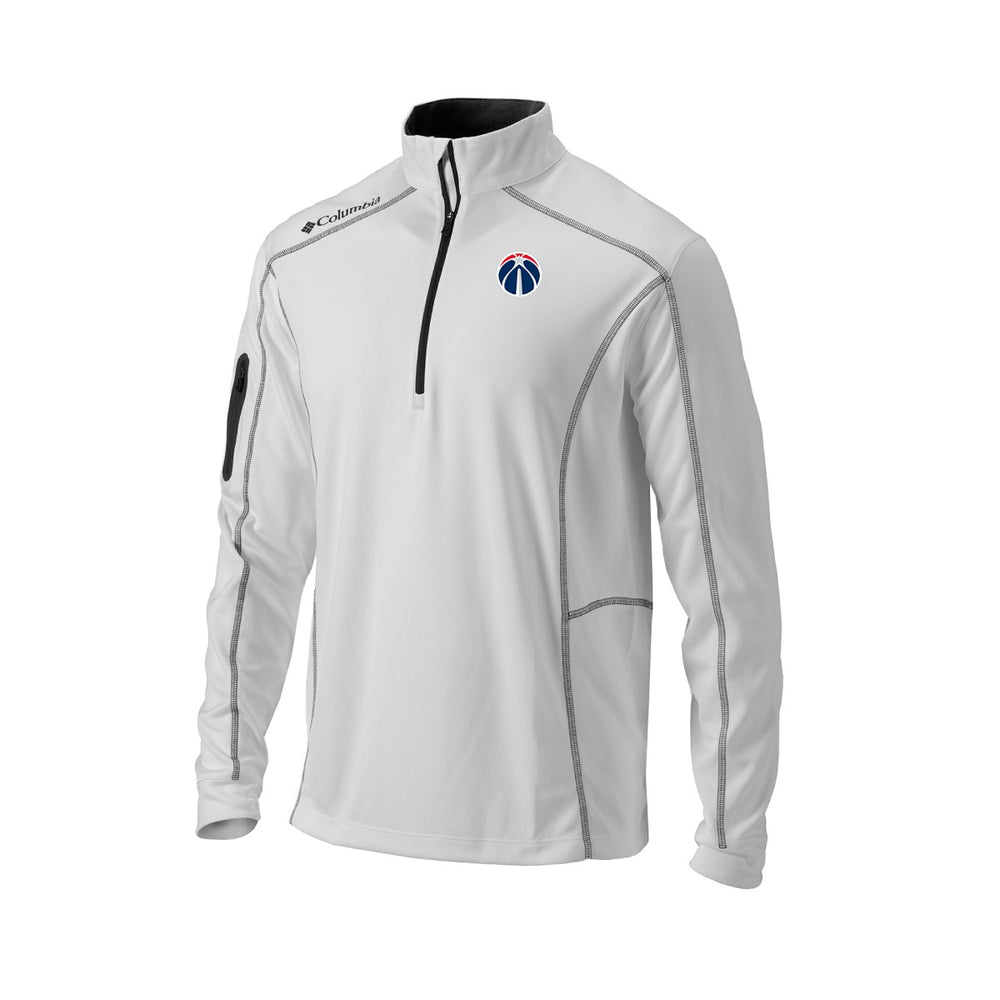 Columbia Washington Wizards Omni-Wick Shotgun Quarter-Zip Pullover White
