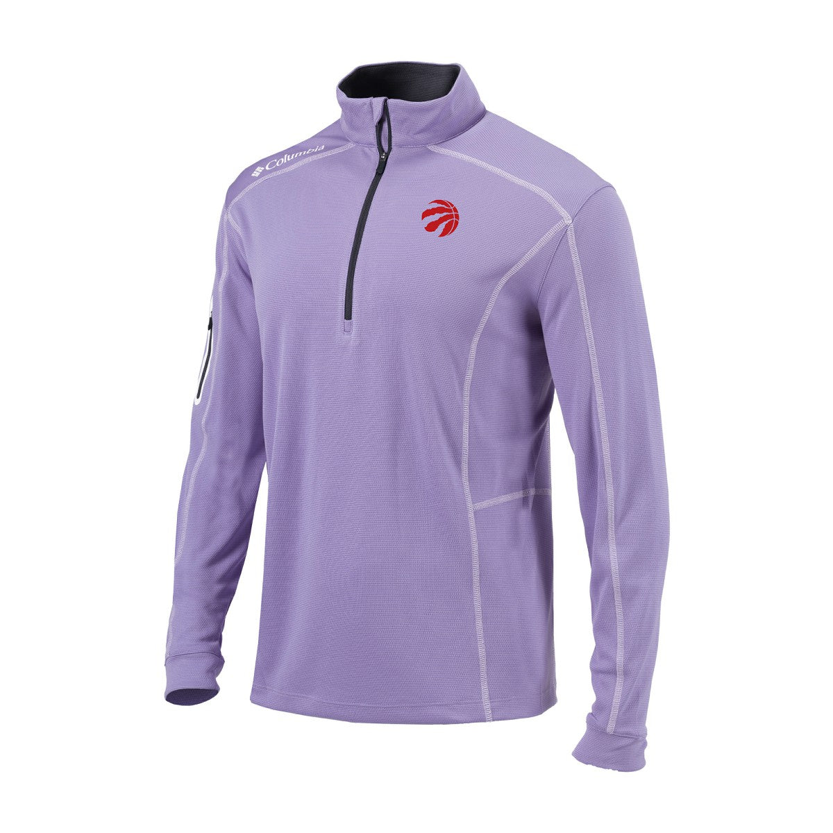Columbia Toronto Raptors Omni-Wick Shotgun Quarter-Zip Pullover Lavender