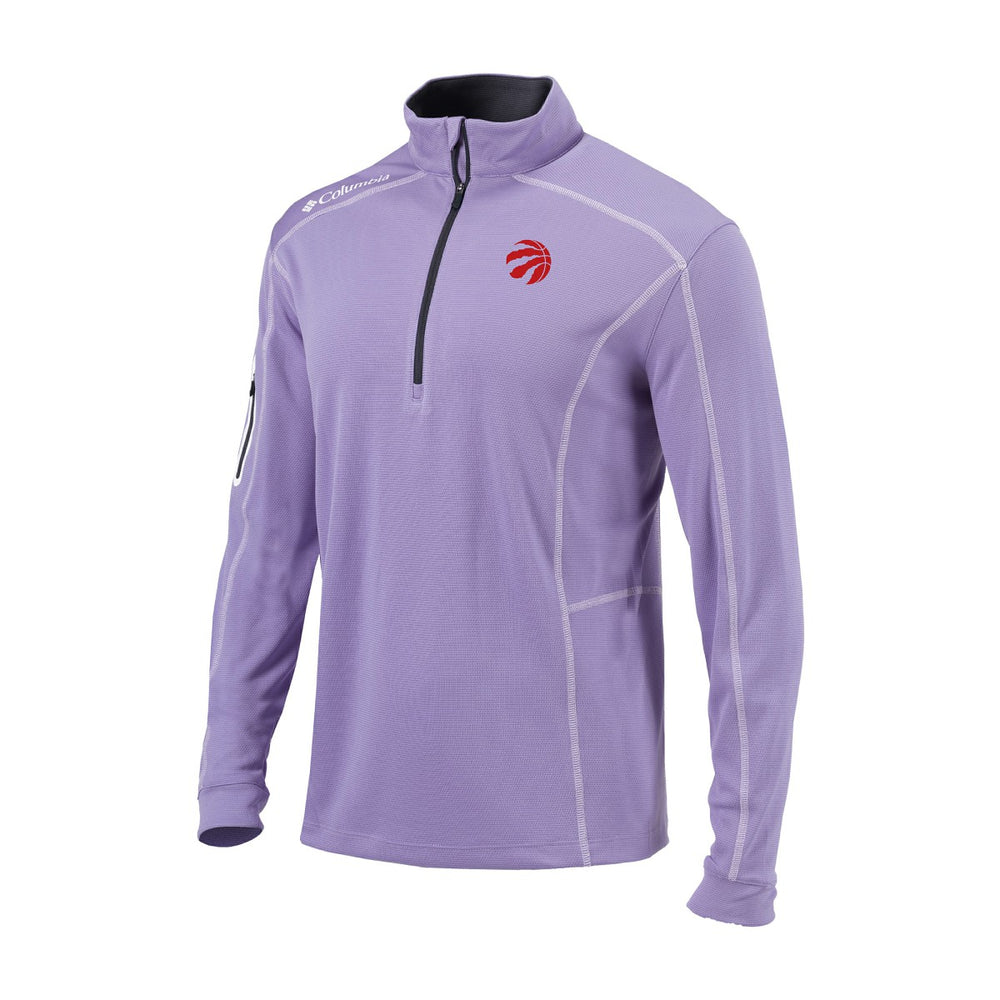 Columbia Toronto Raptors Omni-Wick Shotgun Quarter-Zip Pullover Lavender