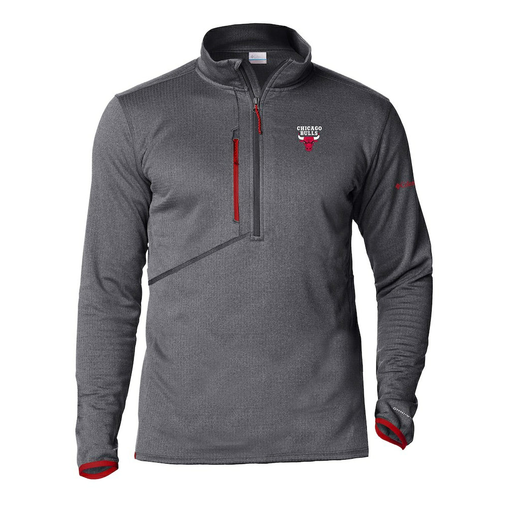 Columbia Chicago Bulls Park View Half-Zip Top Gray