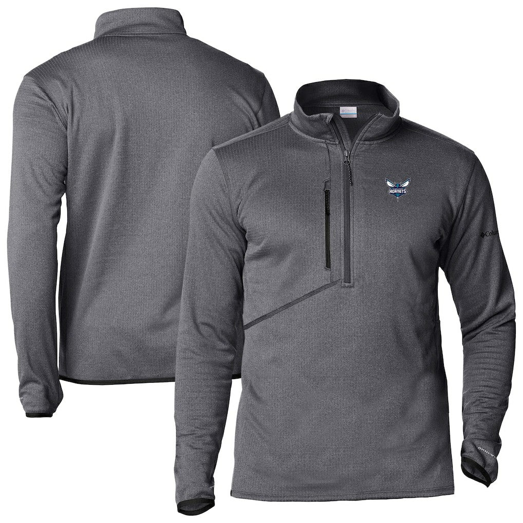 Columbia Charlotte Hornets Park View Half-Zip Top Gray