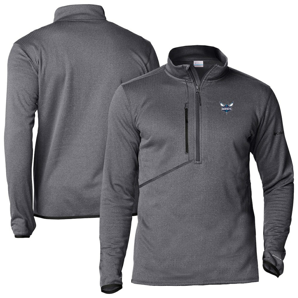 Columbia Charlotte Hornets Park View Half-Zip Top Gray