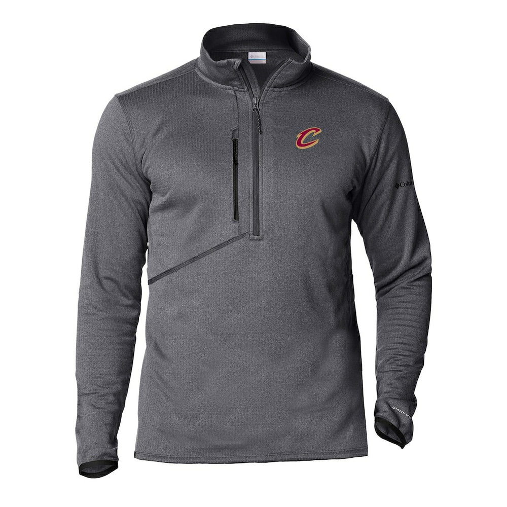 Columbia Cleveland Cavaliers Park View Half-Zip Top Gray