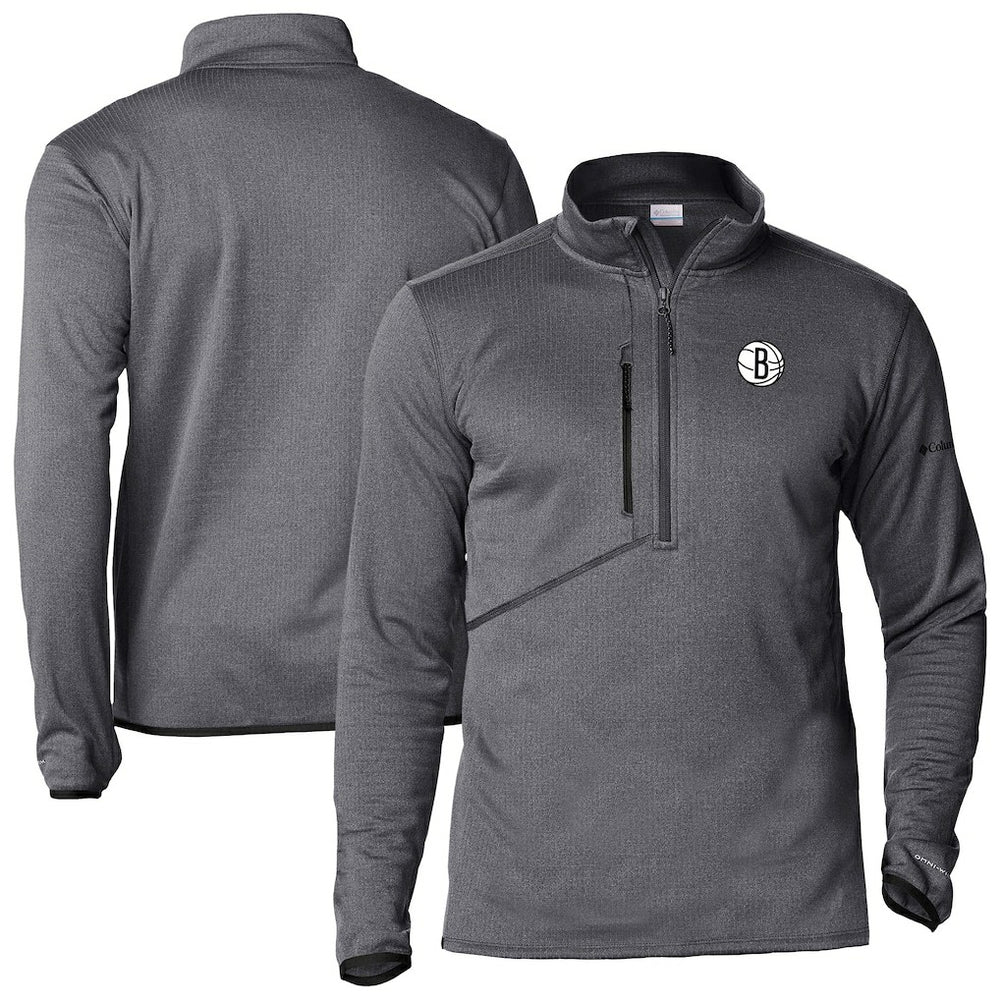 Columbia Brooklyn Nets Park View Half-Zip Top Gray
