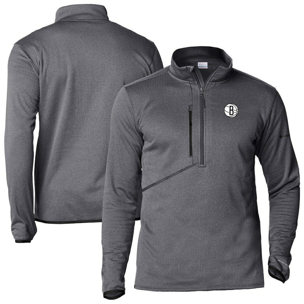 Columbia Brooklyn Nets Park View Half-Zip Top Gray