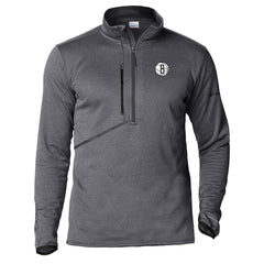 Columbia Brooklyn Nets Park View Half-Zip Top Gray