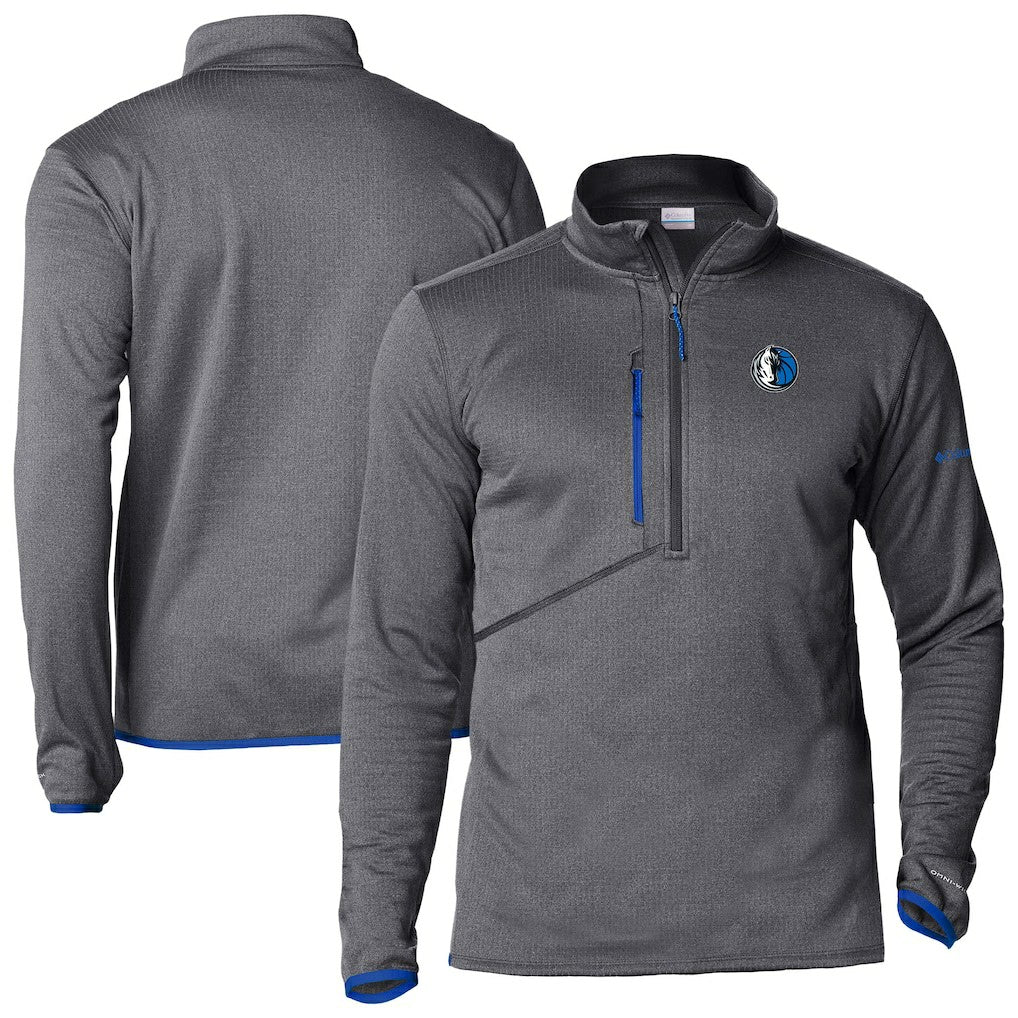 Columbia Dallas Mavericks Park View Half-Zip Top Gray