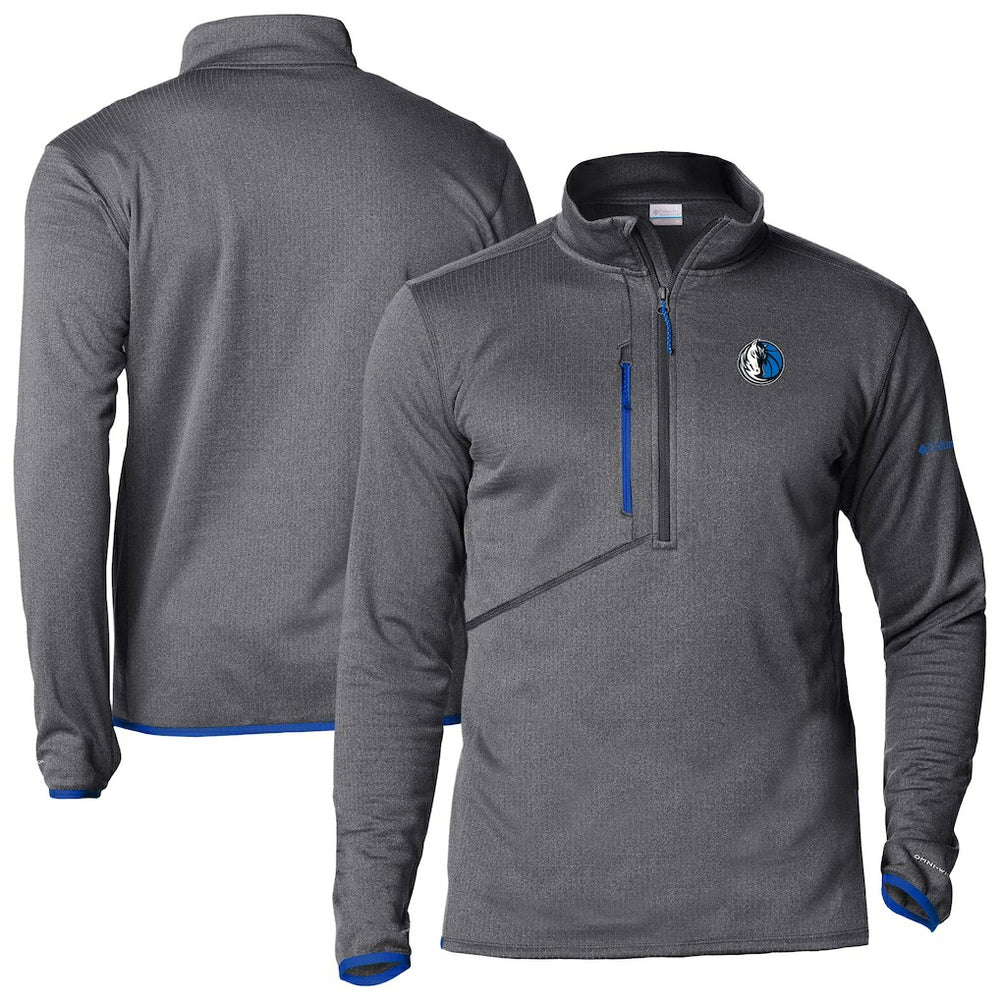 Columbia Dallas Mavericks Park View Half-Zip Top Gray