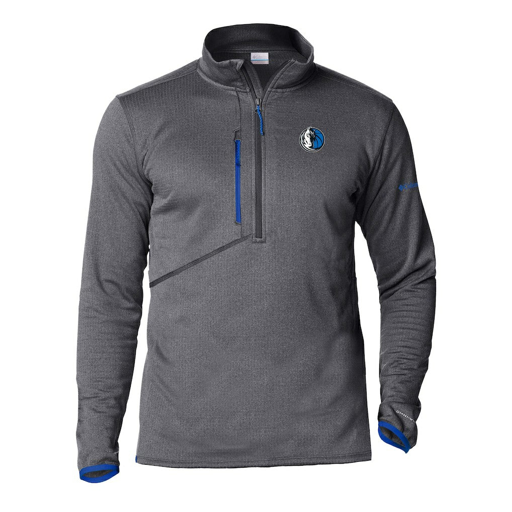 Columbia Dallas Mavericks Park View Half-Zip Top Gray