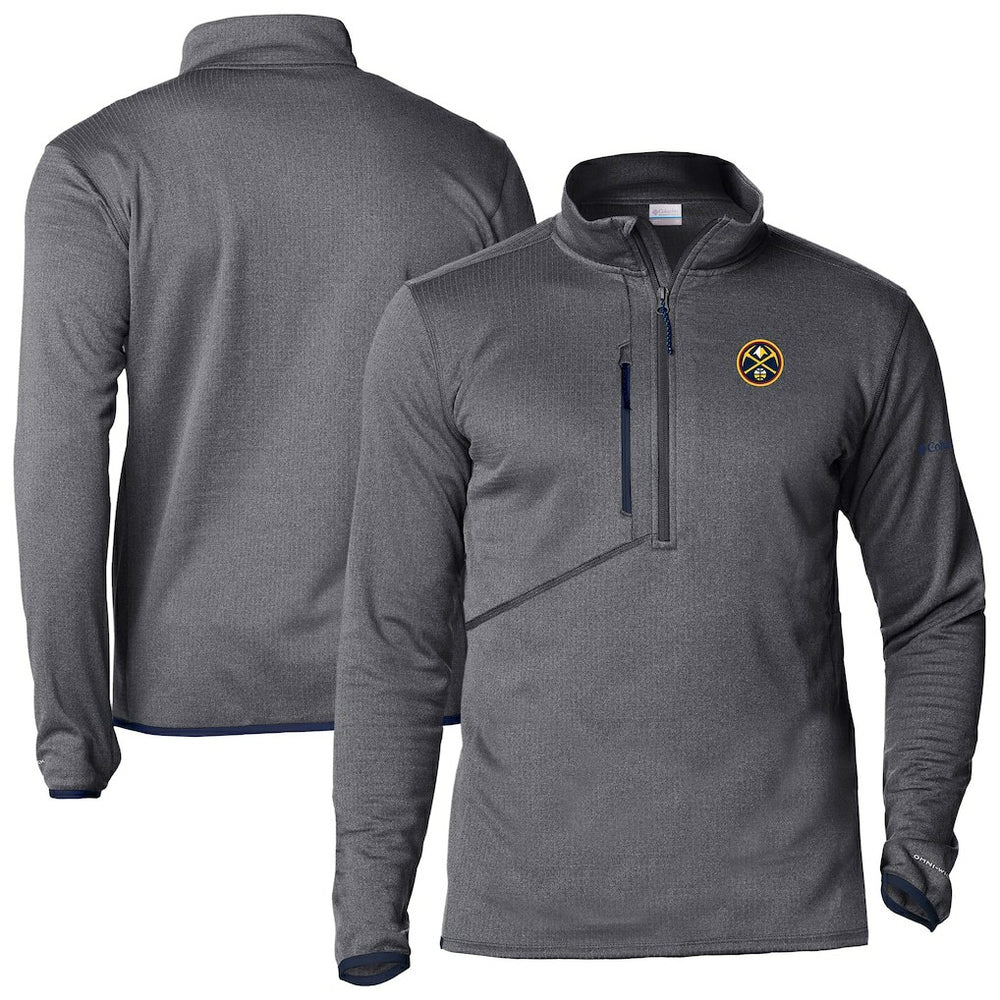 Columbia Denver Nuggets Park View Half-Zip Top Gray