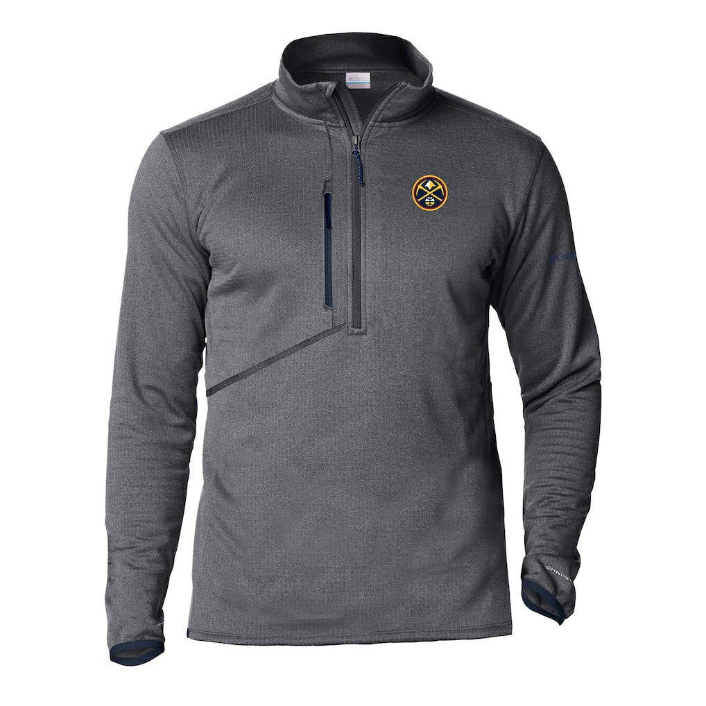 Columbia Denver Nuggets Park View Half-Zip Top Gray
