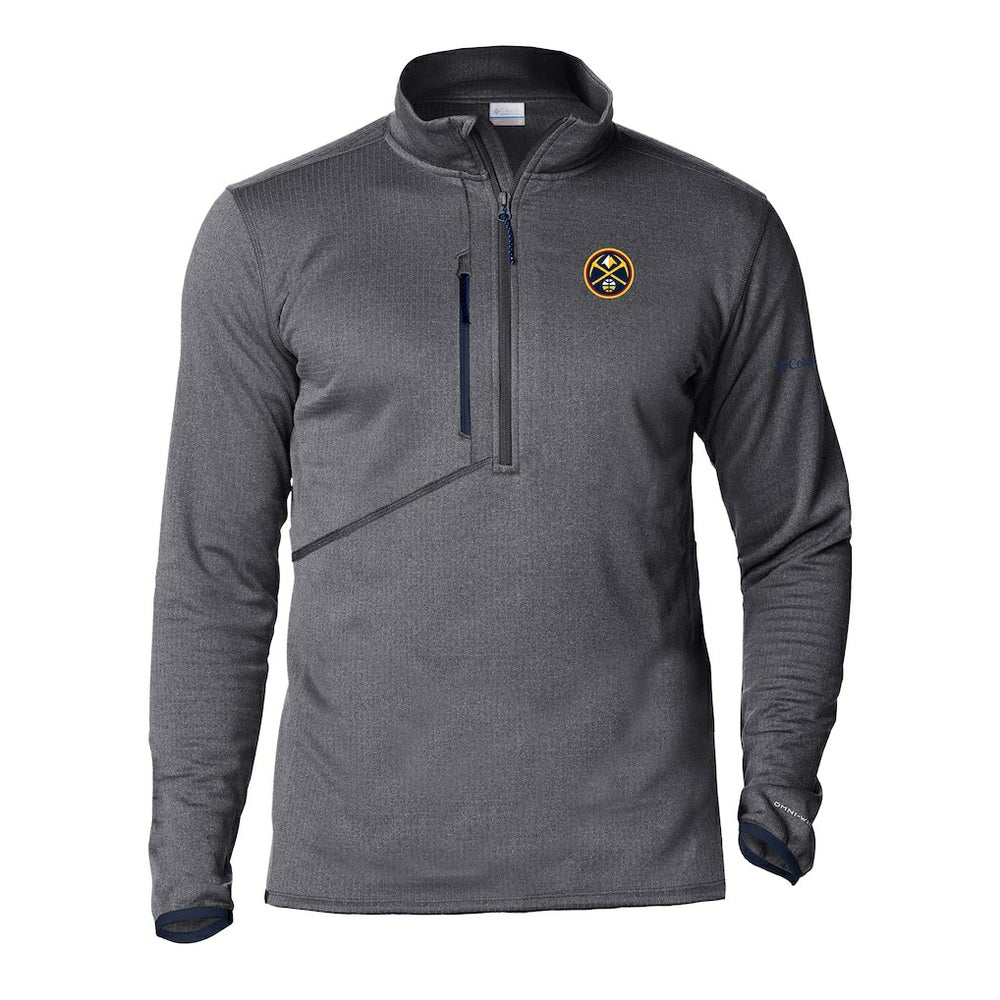 Columbia Denver Nuggets Park View Half-Zip Top Gray