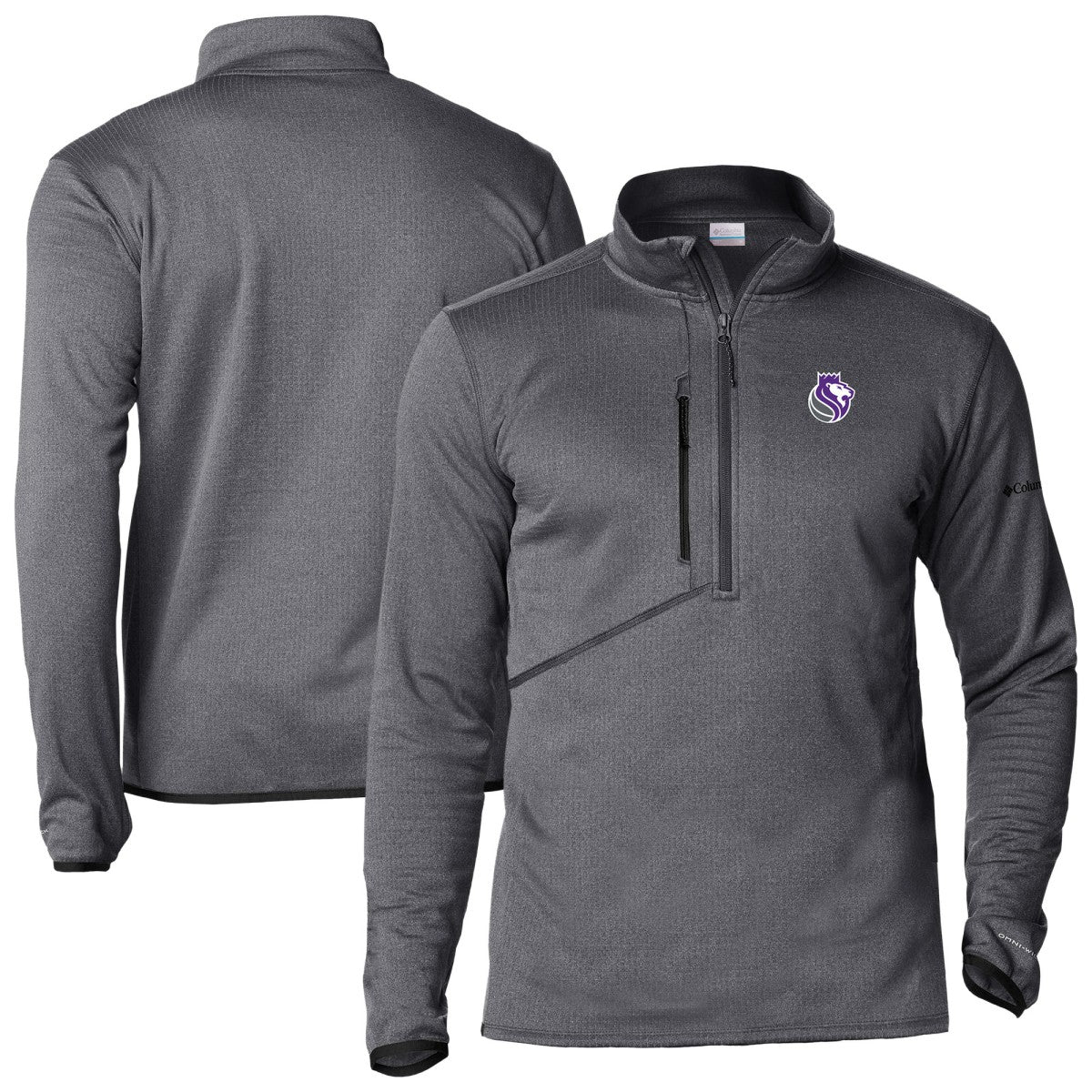 Columbia Sacramento Kings Park View Half-Zip Top Gray