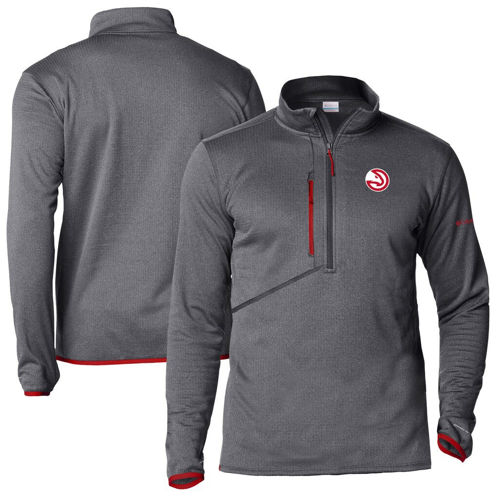 Columbia Atlanta Hawks Park View Half-Zip Top Gray