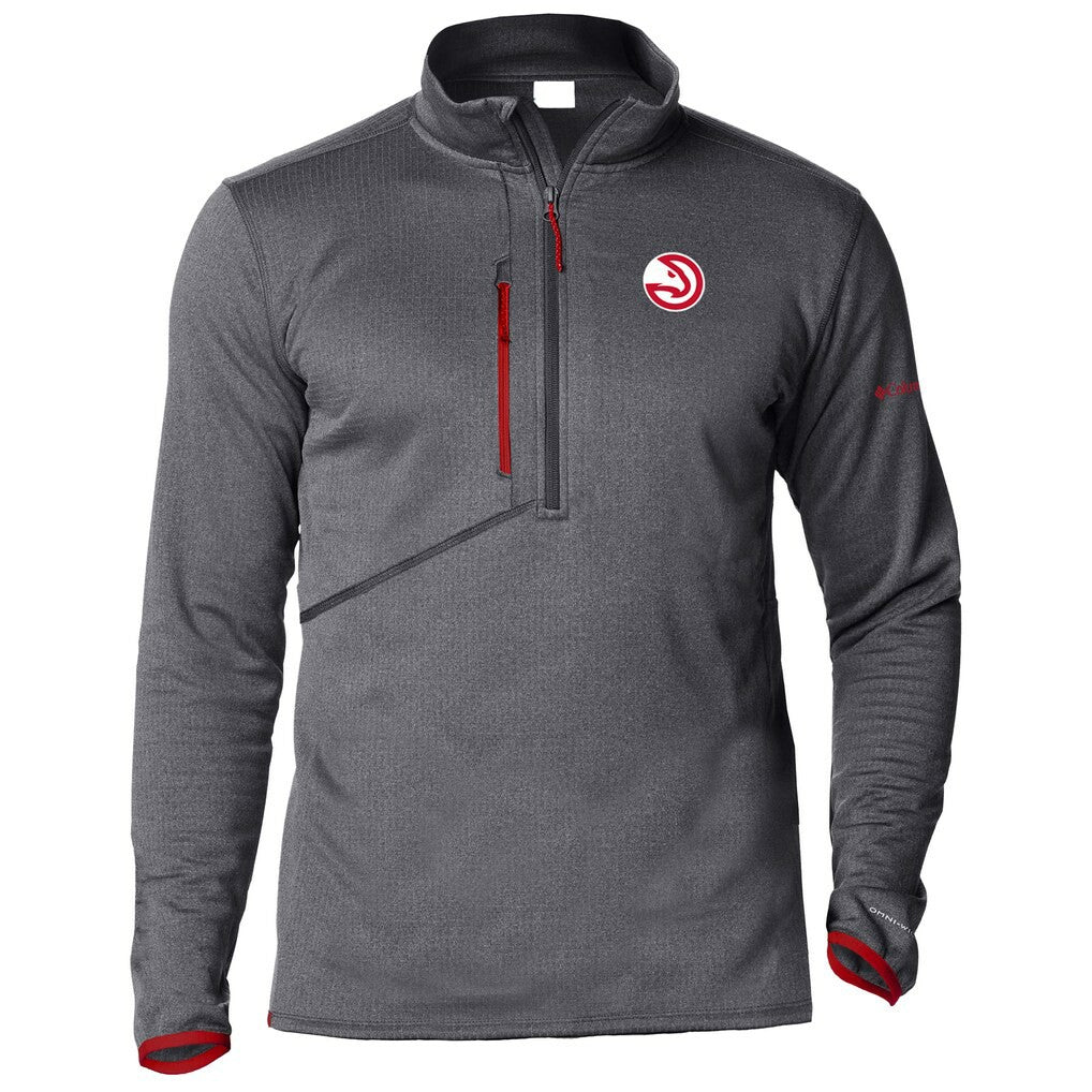 Columbia Atlanta Hawks Park View Half-Zip Top Gray