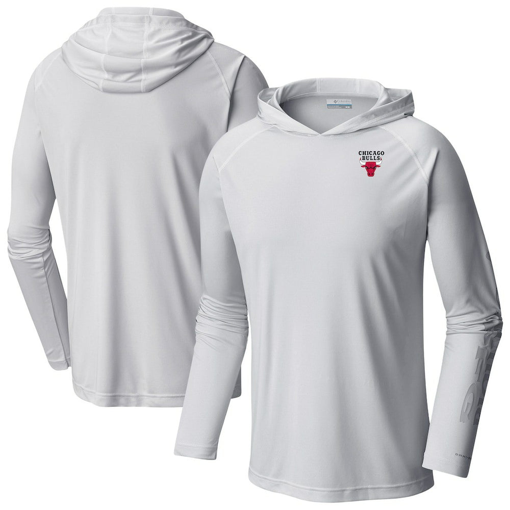 Columbia Chicago Bulls Terminal Tackle Long Sleeve Hoodie T-Shirt White