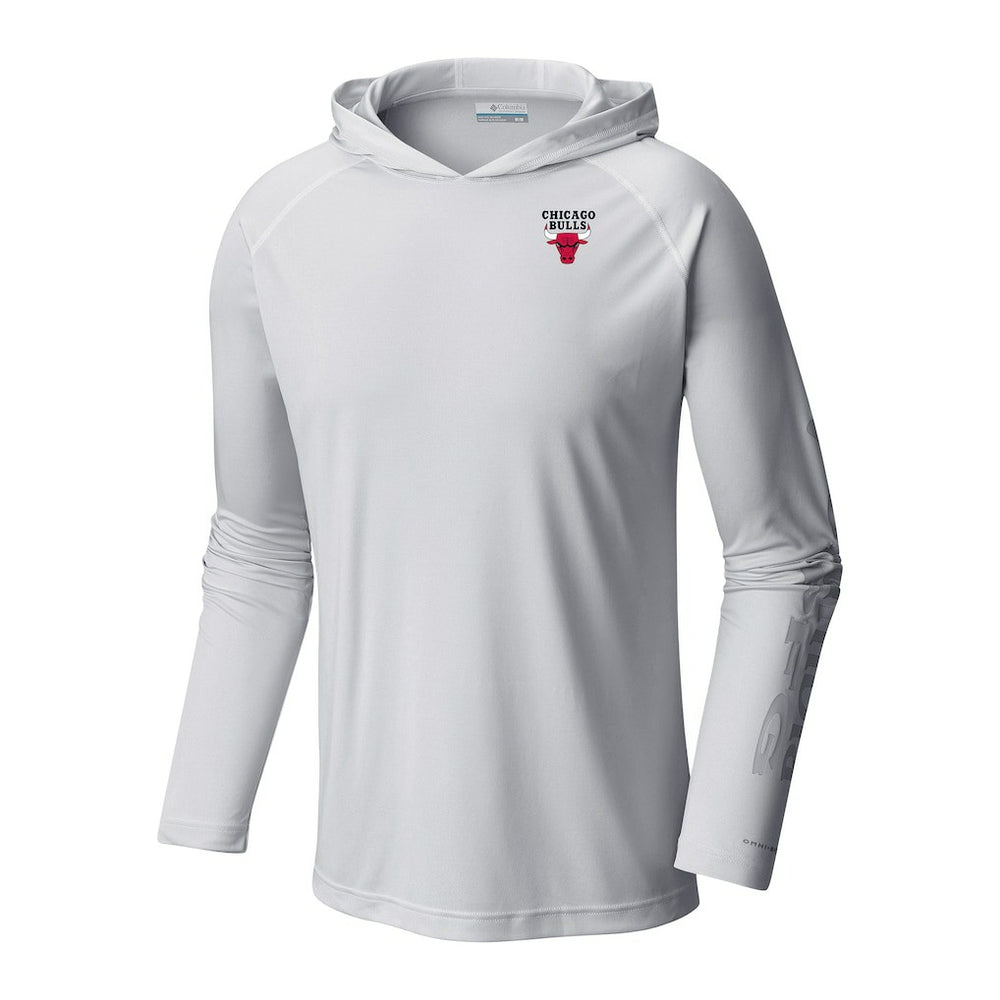 Columbia Chicago Bulls Terminal Tackle Long Sleeve Hoodie T-Shirt White