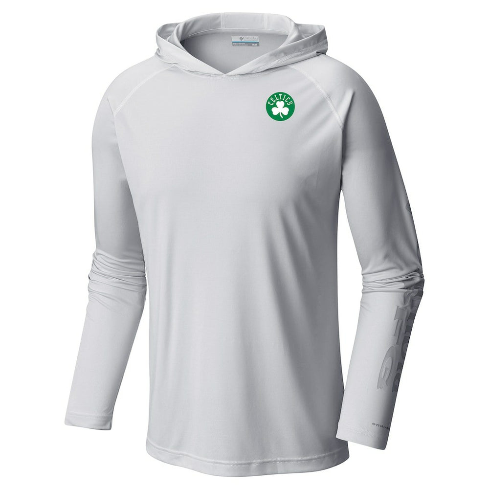 Columbia Boston Celtics Terminal Tackle Long Sleeve Hoodie T-Shirt White