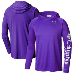 Columbia Charlotte Hornets Terminal Tackle Long Sleeve Hoodie T-Shirt Purple