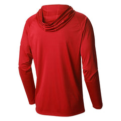 Columbia Detroit Pistons Terminal Tackle Long Sleeve Hoodie T-Shirt Red