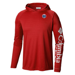 Columbia Washington Wizards Terminal Tackle Long Sleeve Hoodie T-Shirt Red