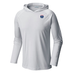 Columbia Washington Wizards Terminal Tackle Long Sleeve Hoodie T-Shirt White
