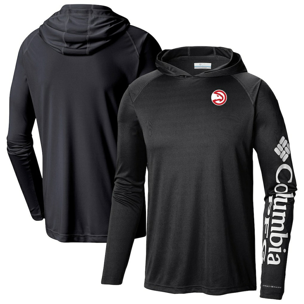 Columbia Atlanta Hawks Terminal Tackle Long Sleeve Hoodie T-Shirt Black