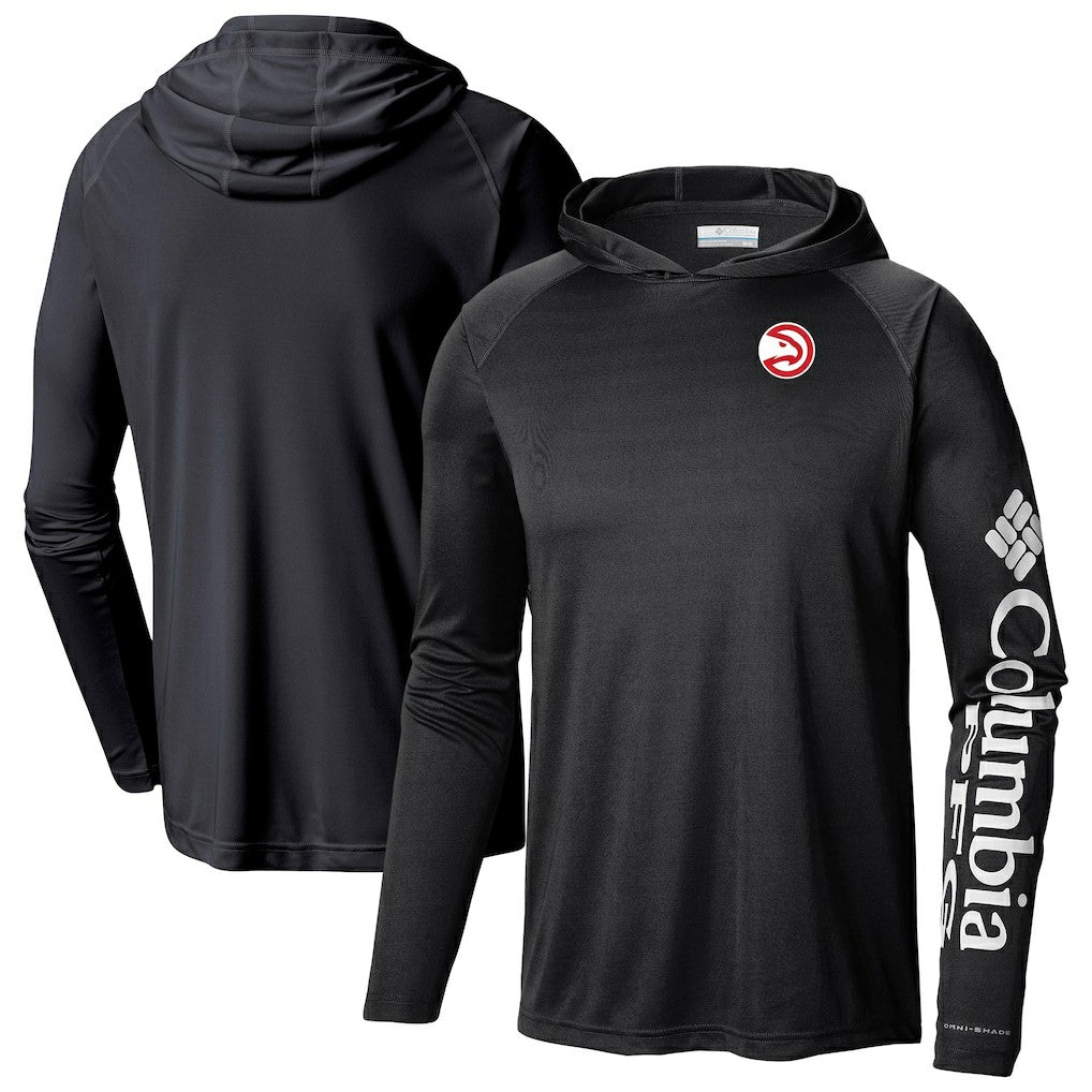 Columbia Atlanta Hawks Terminal Tackle Long Sleeve Hoodie T-Shirt Black