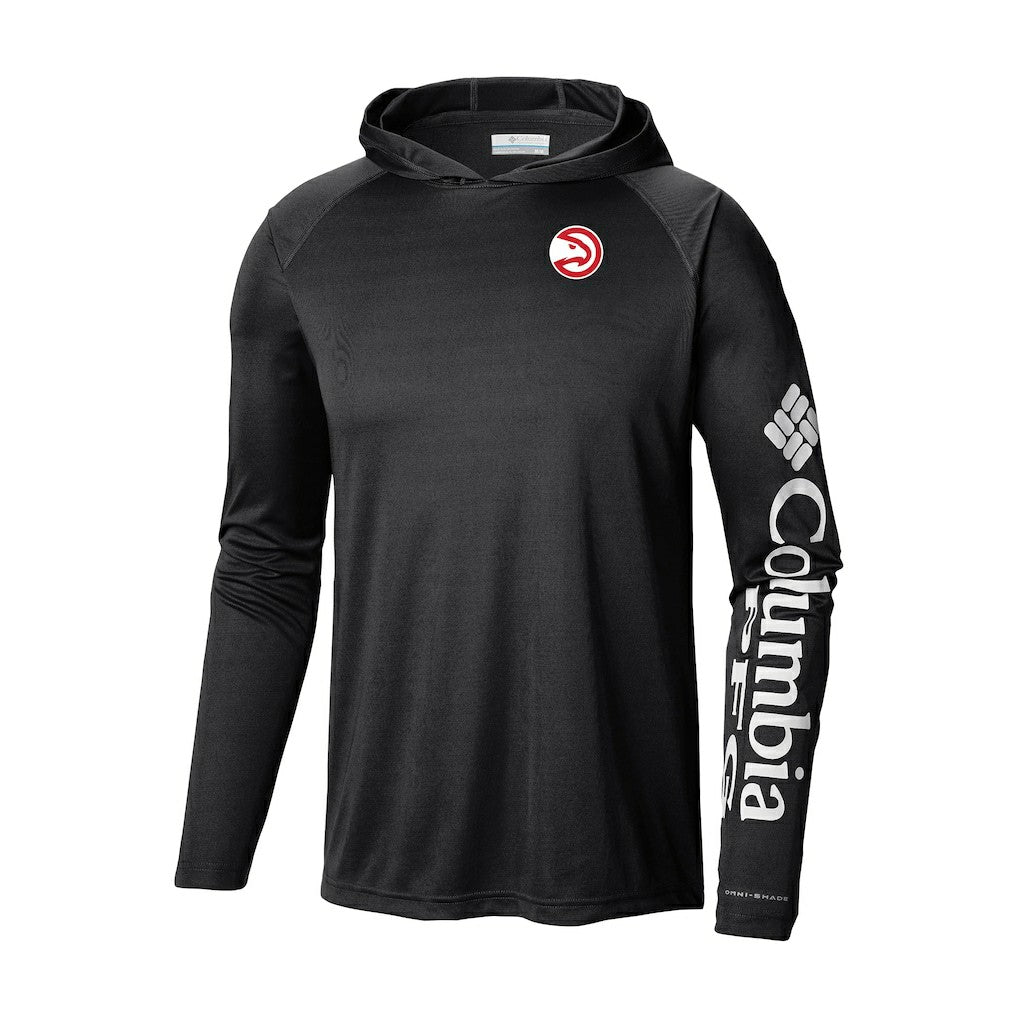 Columbia Atlanta Hawks Terminal Tackle Long Sleeve Hoodie T-Shirt Black