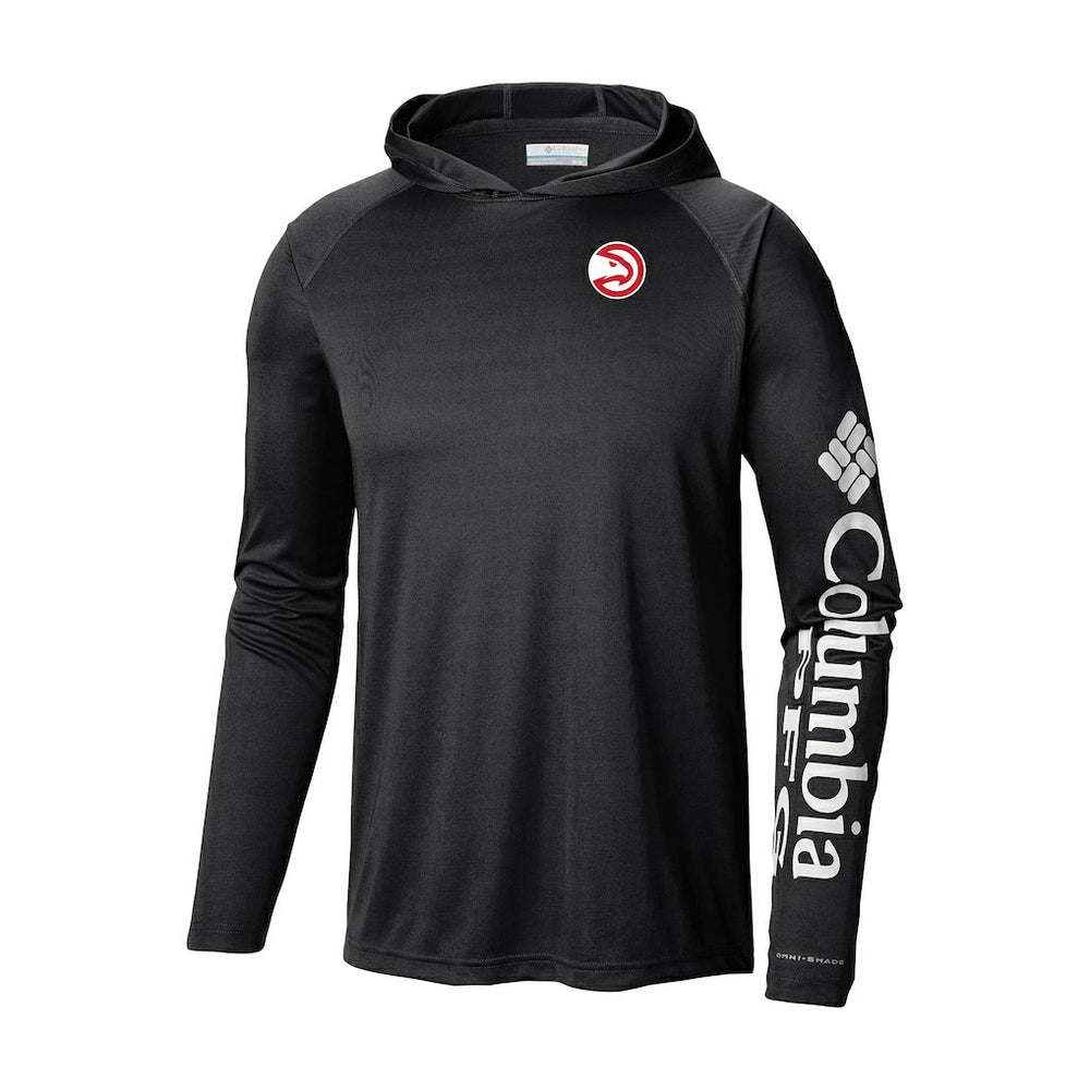 Columbia Atlanta Hawks Terminal Tackle Long Sleeve Hoodie T-Shirt Black