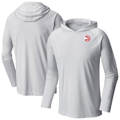 Columbia Atlanta Hawks Terminal Tackle Long Sleeve Hoodie T-Shirt White