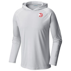 Columbia Atlanta Hawks Terminal Tackle Long Sleeve Hoodie T-Shirt White