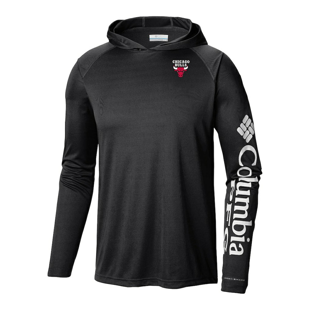 Columbia Chicago Bulls Terminal Tackle Long Sleeve Hoodie T-Shirt Black