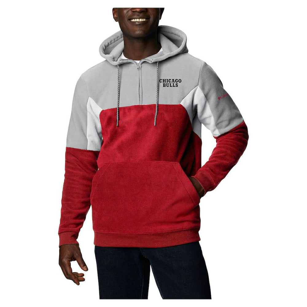 Columbia Chicago Bulls Lodge Quarter-Zip Hoodie Red